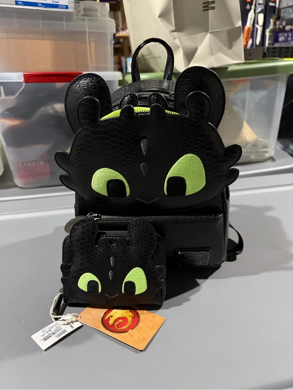 2025 Loungefly Universal Epic How To Train Dragon Toothless Backpack & Wallet